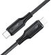 Hoco USB 2.0 Cable USB-C male - USB-C 60W Black 1.2m (C17-03)