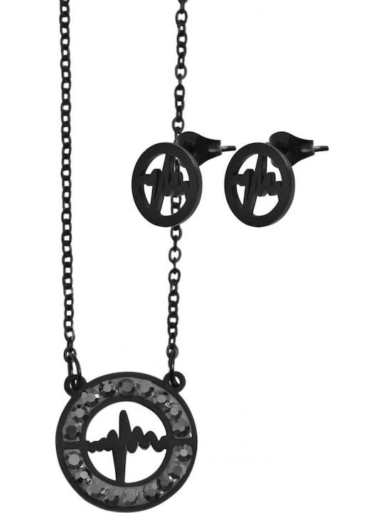 Akzent Set with Necklace & Earrings from Steel