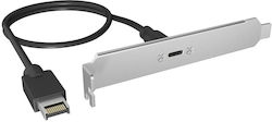 Icybox Ib-ac553 Usb Type-c 3.2 Gen2x2 Back Panel Internal Usb Type-e Connector Icybox Ib-ac553 Usb Type-c 3.2 Gen2x2 Back Panel Internal Usb Type-e Connector