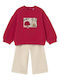 Set pentru copii cu pantaloni Iarnă 2buc Red