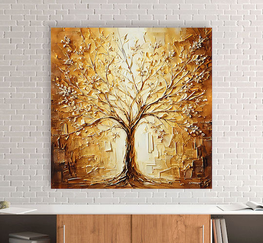 I-gallery Gold Tree Leafs σε Καμβά