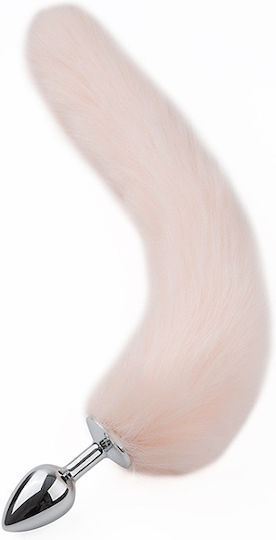 Smd Renard Anal Plug Fox Tail   S 7cm  45cm Silver Peach |  Skroutz.gr