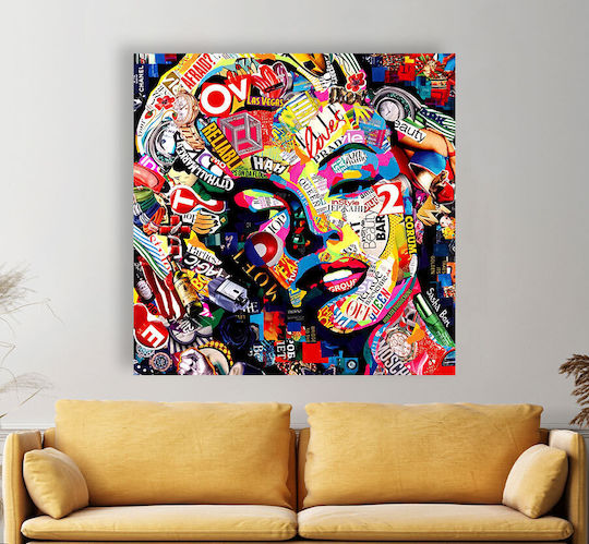 Canvas Painting Pop Art Marilyn Monroe 90x90 Cm