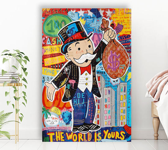 Panou Pânză World Is Yours Monopoly 70x100 Cm