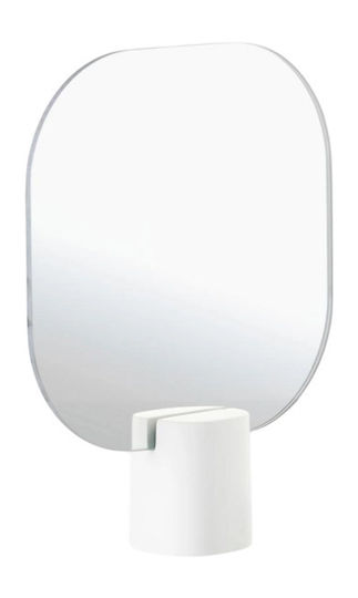 Zone Denmark Tabletop Makeup Mirror Cement Base 20x6x26.5 Time White