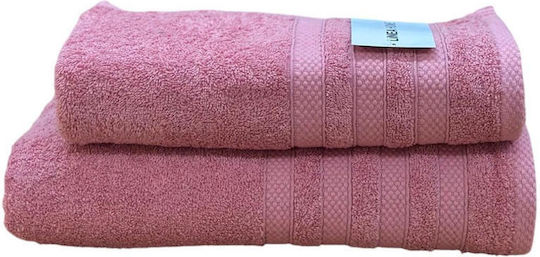 Linea Home Πετσέτα Προσώπου Verona 50x90εκ. Πούδρα Βάρους 480gr/m²