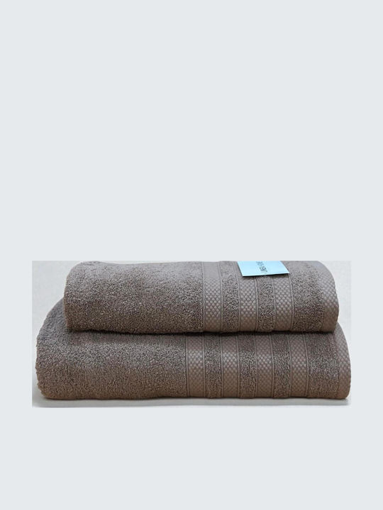 Linea Home Bath Towel Verona 70x140cm Mocha Weight 480gr/m²