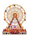 Iliadis Christmas Illuminated Decorative Ferris Wheel with Electric with Music and Movement 48x38x17cm. Ferris Wheel