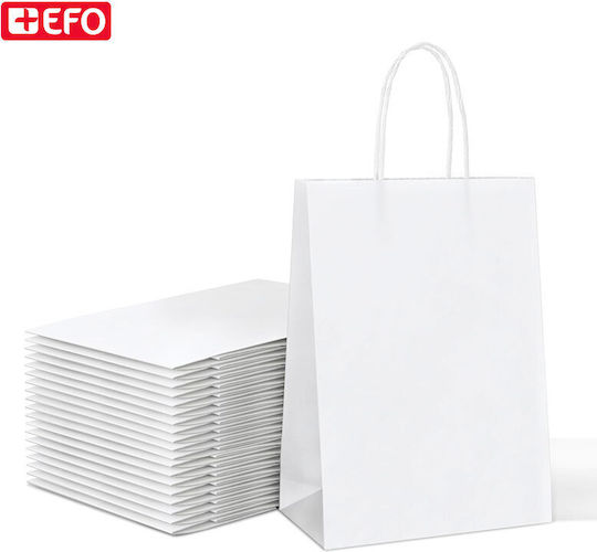 +Efo Χάρτινη Τσάντα για Δώρο Λευκή 26x12x33εκ.