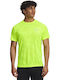 Ua Launch Camo T-shirt Κίτρινο