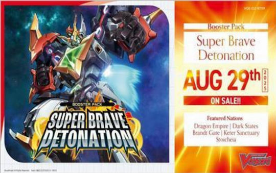 Cardfight Vanguard Dz Bt09 Super Brave Detonation Booster Box 16 Packs