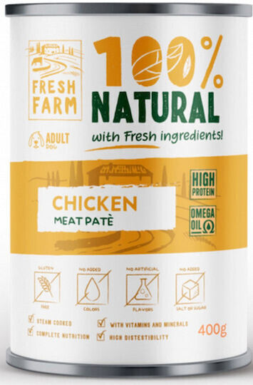 Fresh Farm Wet Food Dogs with Chicken 400gr