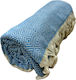 Bangs Light Blue Beach Towels with Fringes 180x...