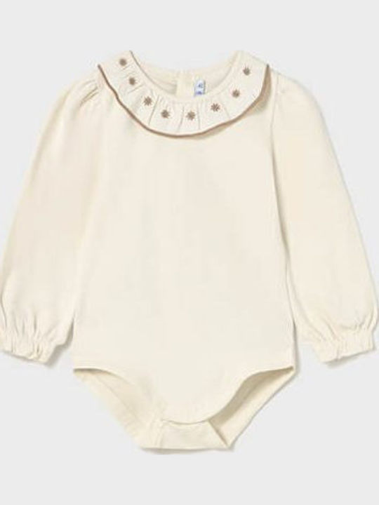 Mayoral Babystrampler Langärmliges Beige