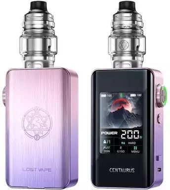 Lost Vape Centaurus Box Mod Kit 5ml Pink Purple