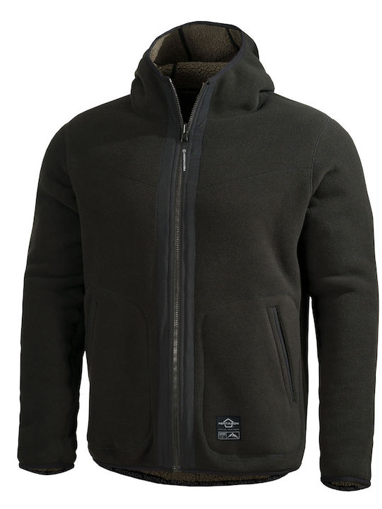 Pentagon Ianos Sherpa Jagdjacke Vlies Schwarz