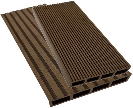 Mega Bazaar Deck Περίφραξης Κήπου από WPC 360x2x12εκ. Καφέ