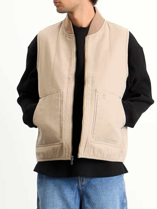Dickies Canvas Jacket Puffer Vest - Beige