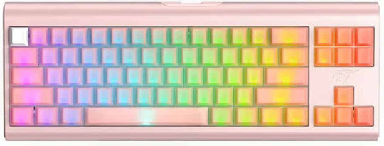 Havit KB896L Gaming Mechanical Keyboard with RGB lighting (English US) Pink