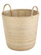 Eglo Naraha Dekorativer Korb Bamboo mit Griffen Beige 36x36x36cm