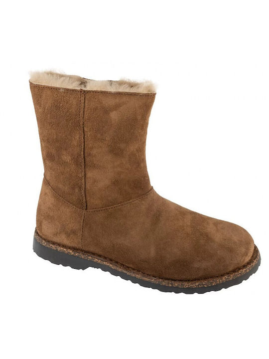 Birkenstock Shearling Дамски ботуши Кафяви