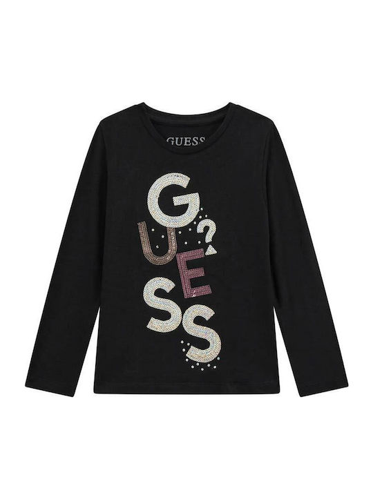 Guess Kids Long-Sleeved Black Blouse