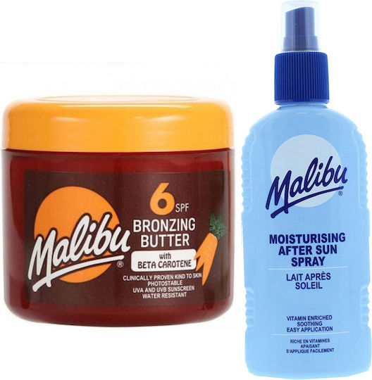 Malibu Accelerator Autobronzant Spf6 300ml + Balsam Spray After Sun 200ml