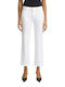 7 All Mankind Talie înaltă Blugi de damă cu croială dreaptă White