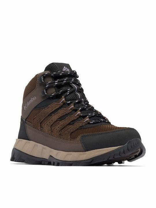 Columbia Strata Trail Γυναικεία Ορειβατικά Μποτάκια Αδιάβροχα Καφέ