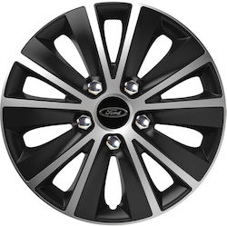 Versaco Автомобилни Чаши Rapide Nc 16" с Марка Ford 4 Бройки Черни VERC62594 Versaco Автомобилни Чаши Rapide Nc 16" с Марка Ford 4 Бройки Черни VERC62594