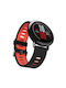 Curea Silicon Negru/Roșu (Mi Watch)