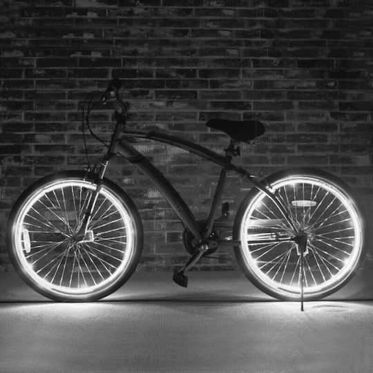 Glowmania Kit Luminiscent El Wire Pentru Reglaj Roți Bicicletă 4 M Lungime Invertori Incluși