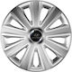 Versaco Car Hubcap Set Aviator Carbon Rc with Hyundai Emblem 14" 4pcs Silver