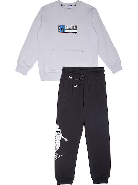 Sprint Kids Sweatpants Set Ecru 2pcs