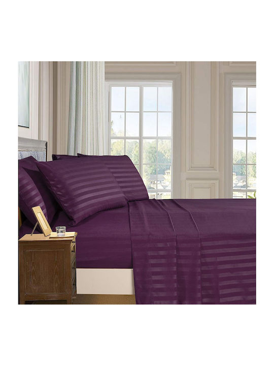 Kotonia Home Cearșaf Single 150x240cm. Violet