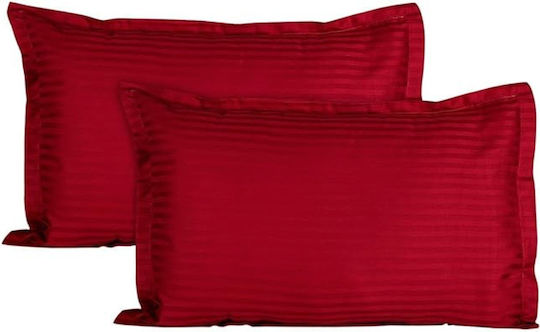 Kotonia Home Σετ Μαξιλαροθήκες Red 70x70εκ.