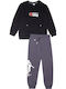 Kids Sweatpants Set Black 2pcs