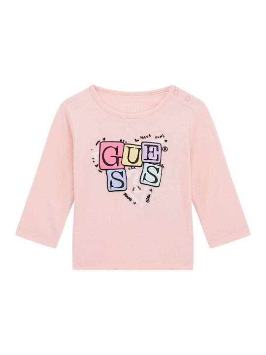 Guess Kinderhemd Langarm Rosa