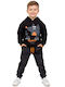 Kids Sweatpants Set Black 2pcs