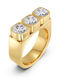 Edblad Ring with Stones made of Steel Gold Plated