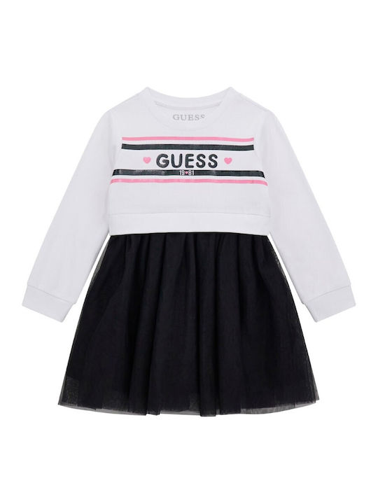 Guess Children's Dress Long Sleeve Tulle Black