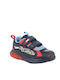 Kids Sneakers with Scratch & Lights Blue