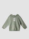 Kinder-Sweatshirt mit Kapuze Olive