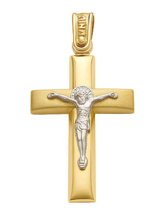 Men's Gold Cross 14K with the Crucified
