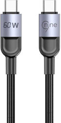 Nine USB 2.0 USB-C Male - USB-C 60W 1m