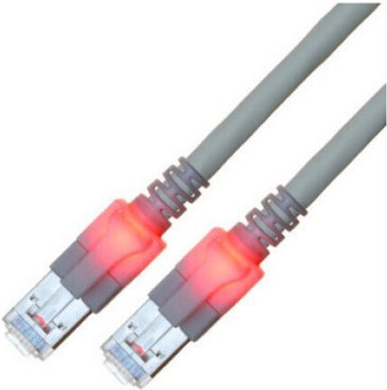 Sacon S/FTP Cat.6 (Gigabit) Καλώδιο Δικτύου Ethernet 1m Γκρι