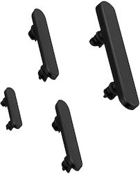 Clappio Power Volume Silent Tasten Kit Für iPhone 16e Schwarz