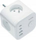 Tiross Πολύπριζο με USB-A