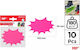 Price Labels In Bright Fluorescent Pink 65x100mm Mp Pn343-01 Pack Of 10 Pieces