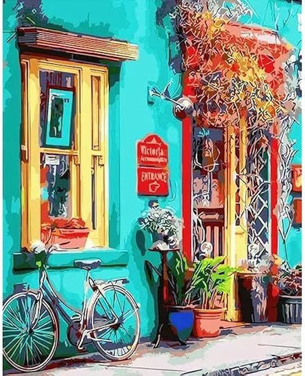 Olympus Diamond Painting "Colorful Building Somewhere in Europe" Mosaic "Colorful Building Somewhere in Europe" 50x40